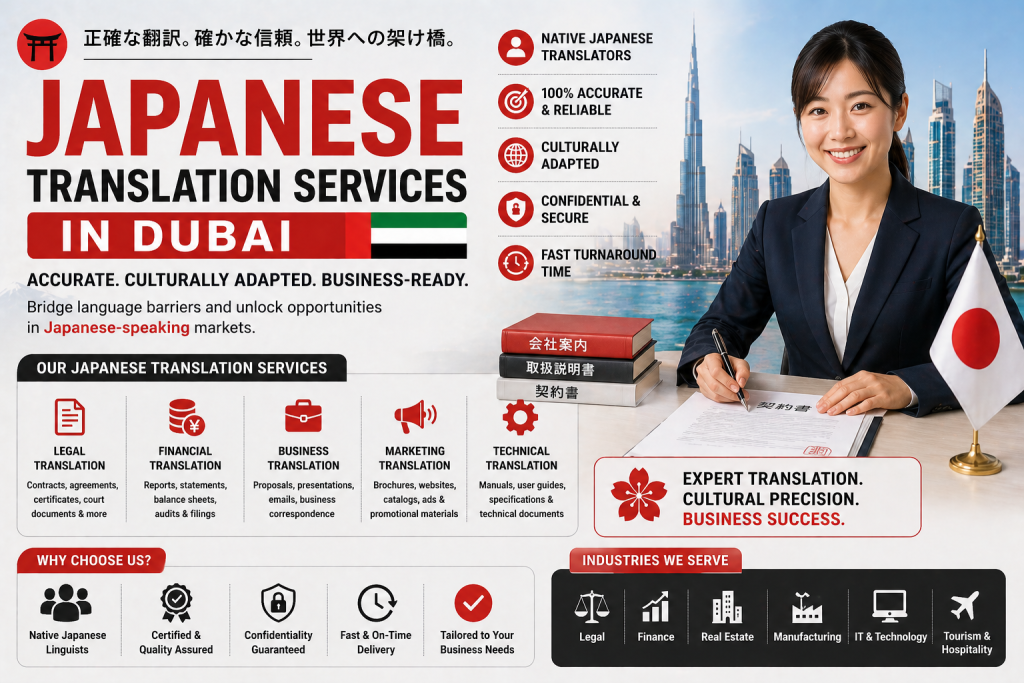 Japanese Translation Services in Dubai