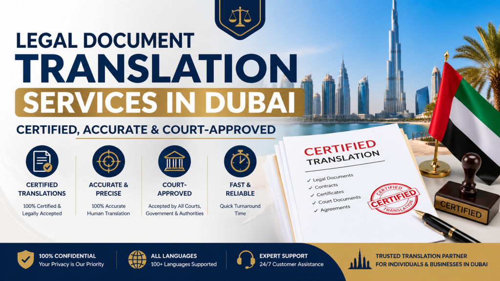Legal Document Translation Services in Dubai