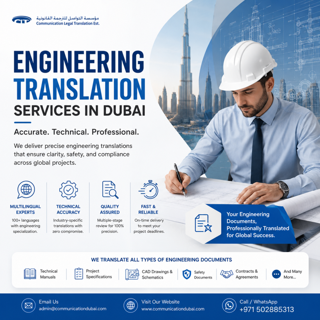 Engineering Translation Services in Dubai