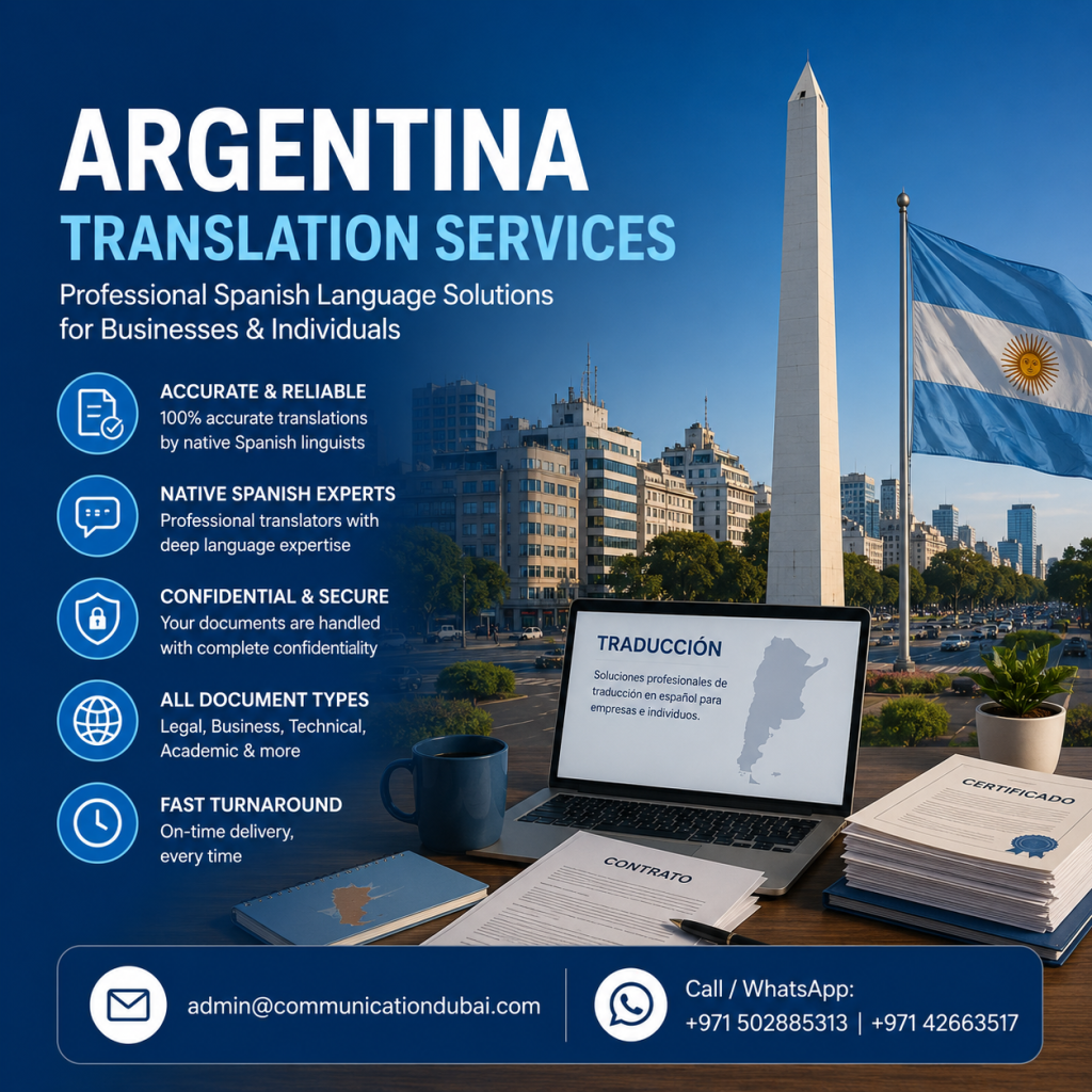 Argentina Translation Services – Professional Spanish Language Solutions for Businesses & Individuals