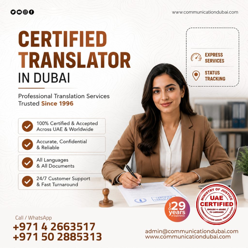 Certified Translator in Dubai
