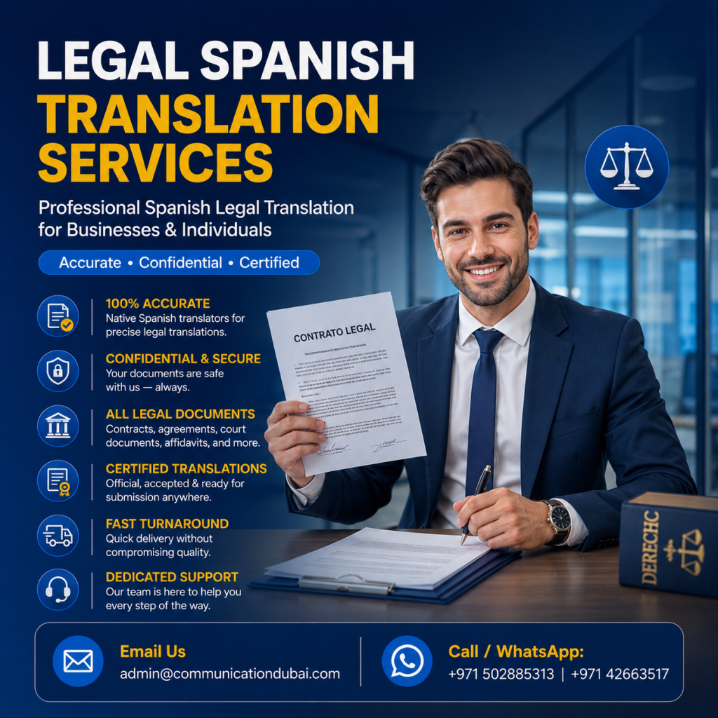 Legal Spanish Translation Services