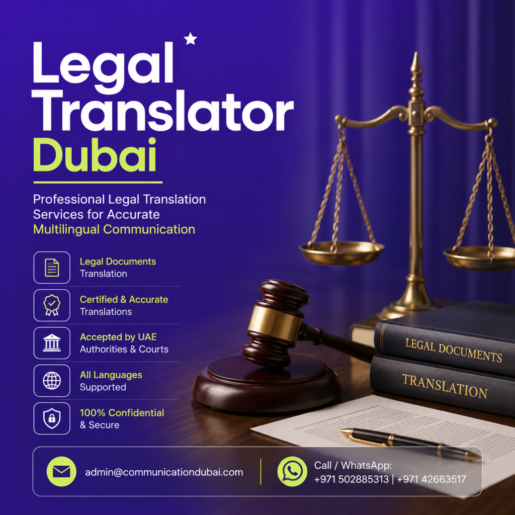 Legal Translator Dubai