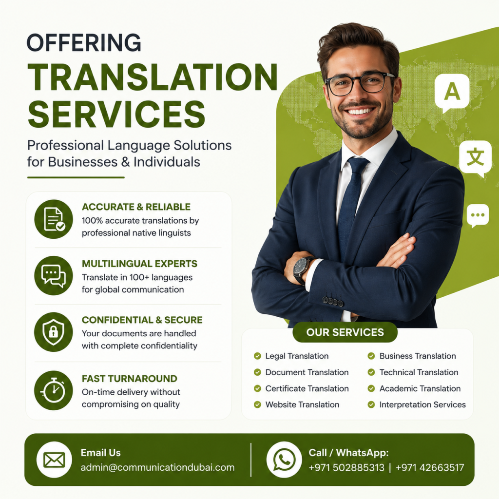 Offering Translation Services