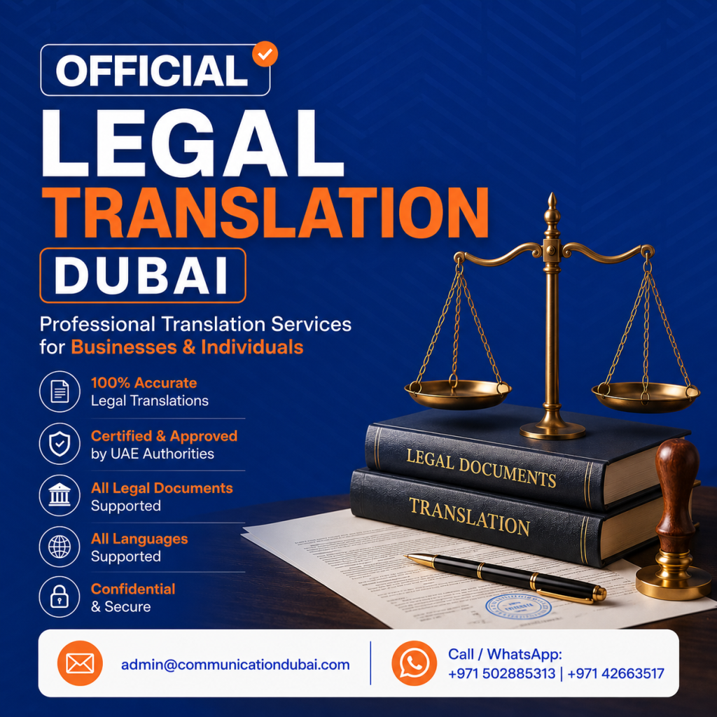 Official Legal Translation Dubai