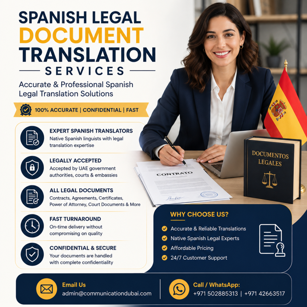 Spanish Legal Document Translation Services – Accurate & Professional Spanish Legal Translation Solutions