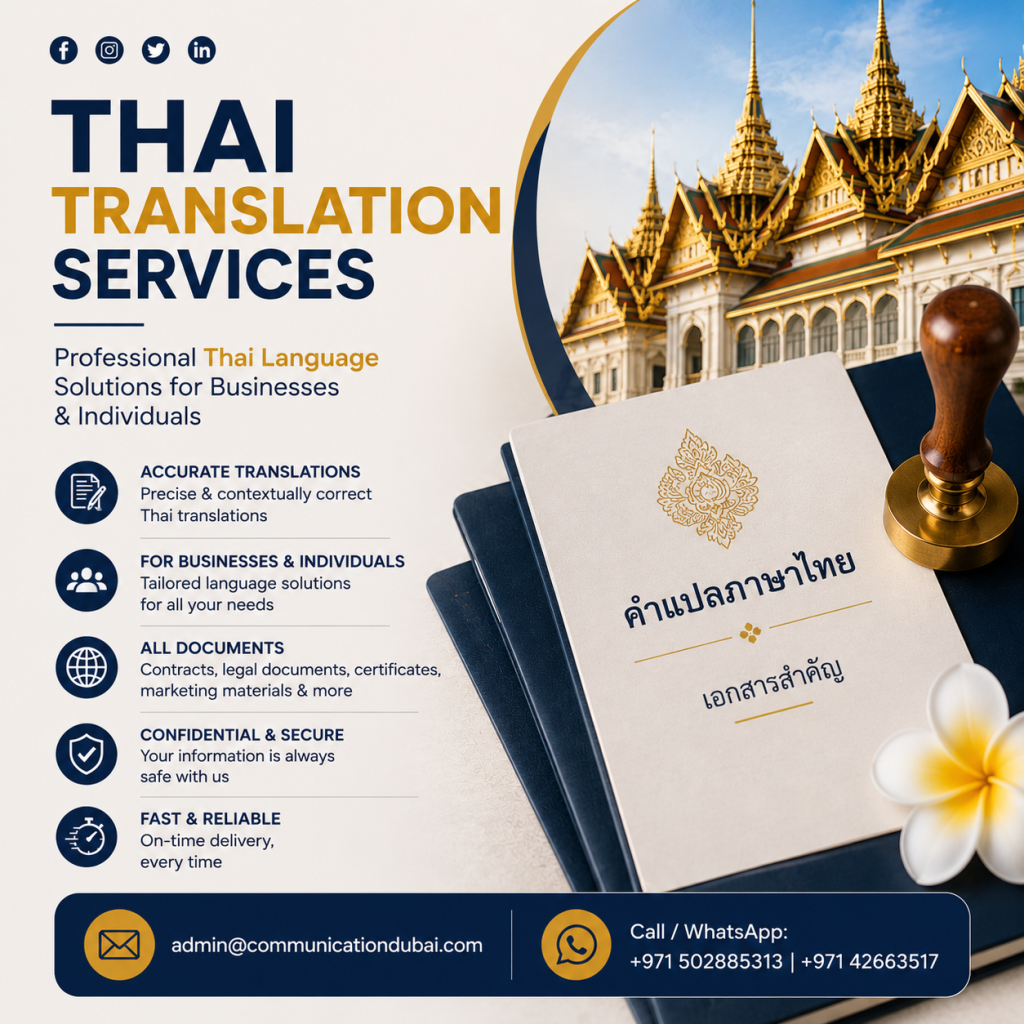 Thai Translation Services