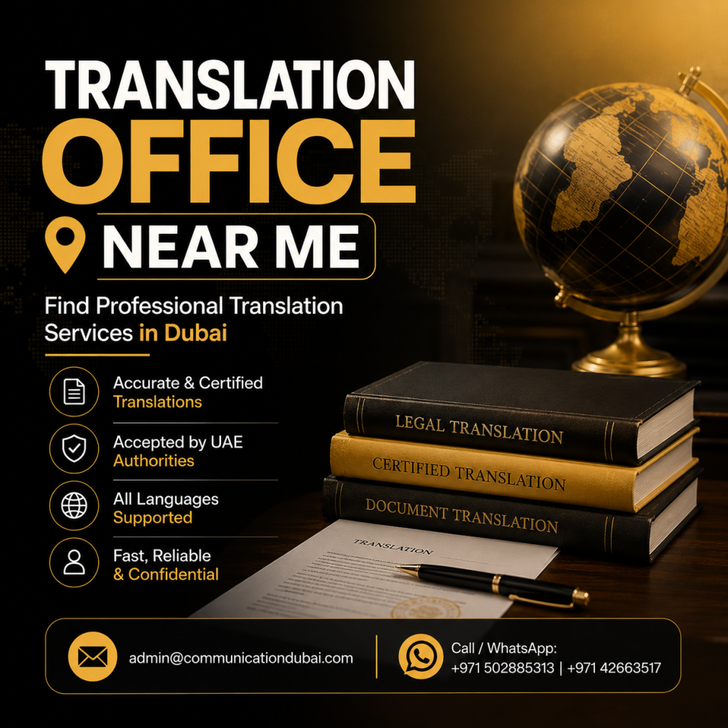 Translation Office Near Me – Find Professional Translation Services in Dubai