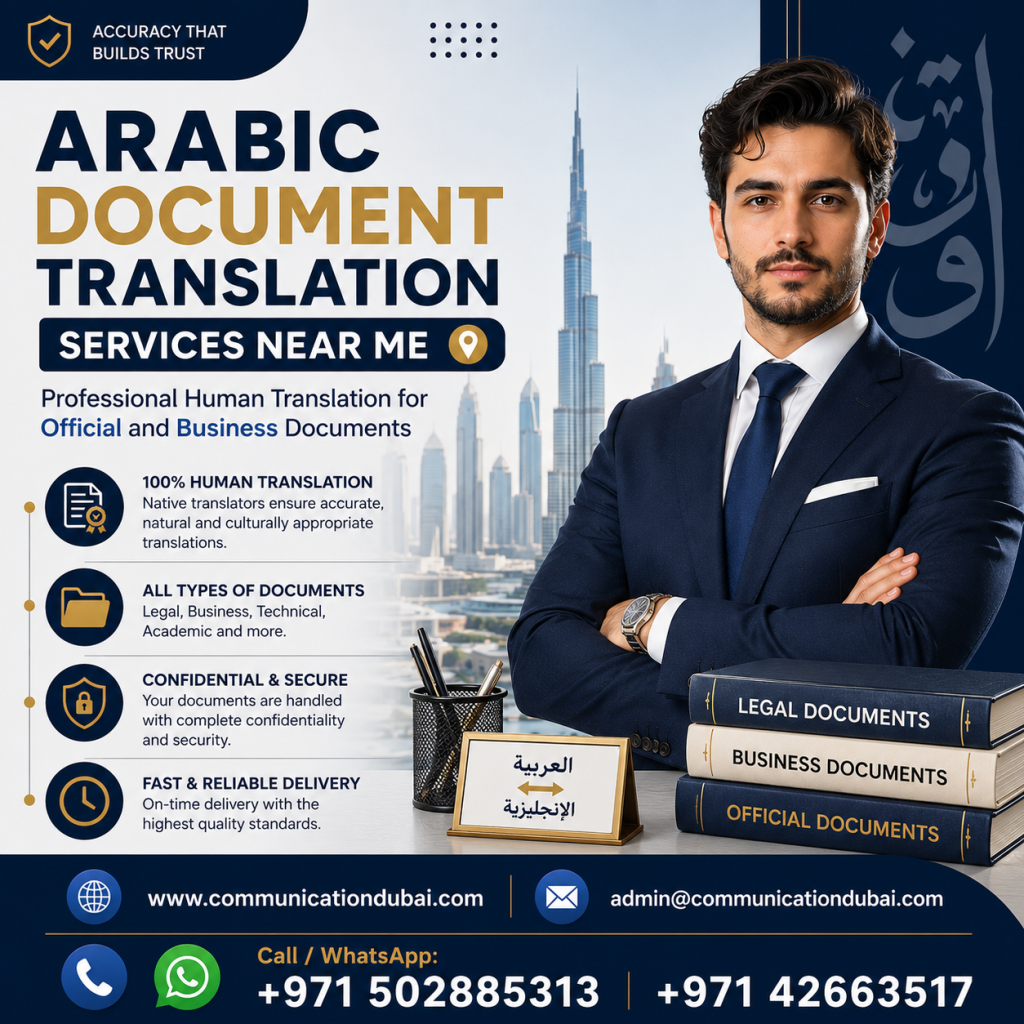 Arabic Document Translation Services Near Me