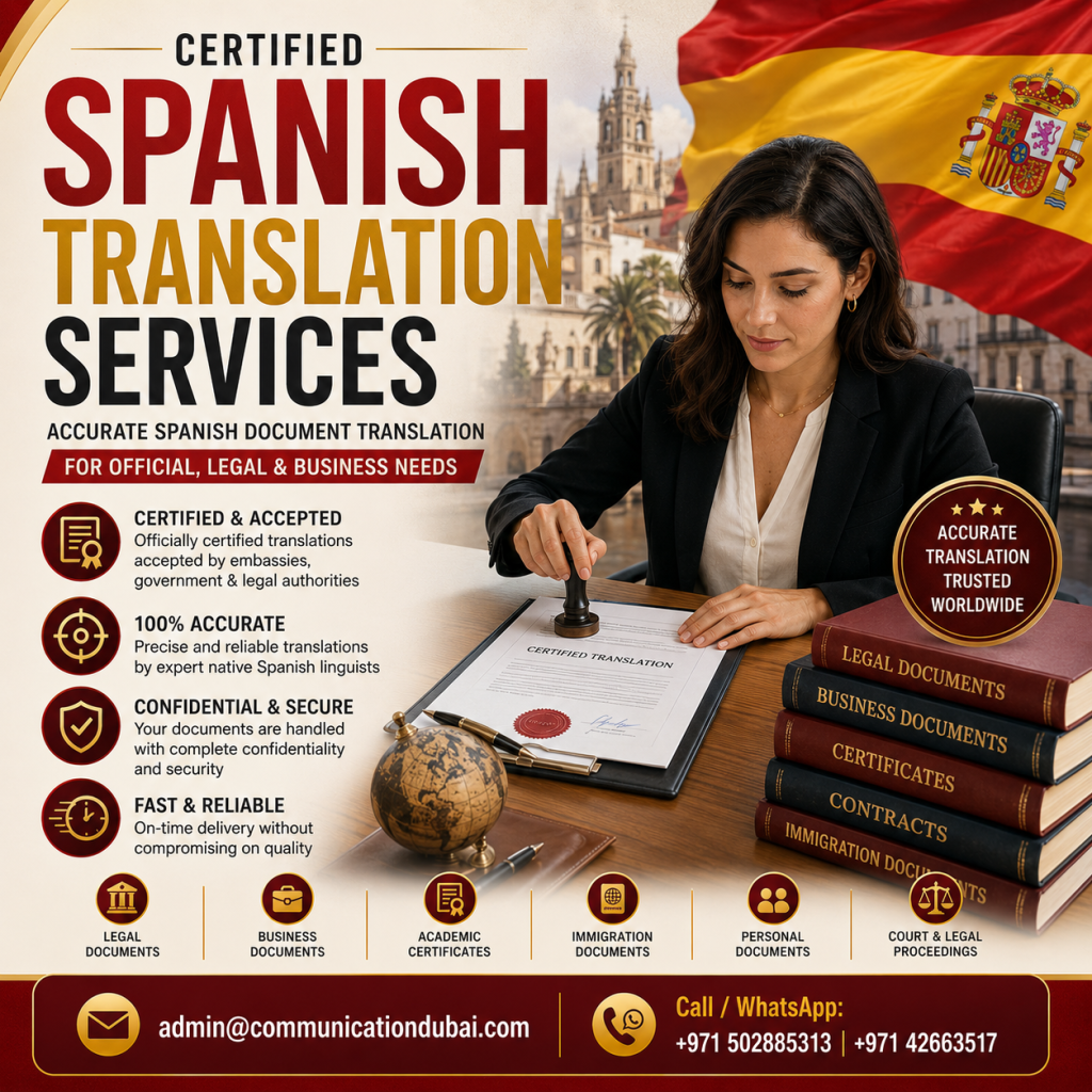 Certified Spanish Translation Services