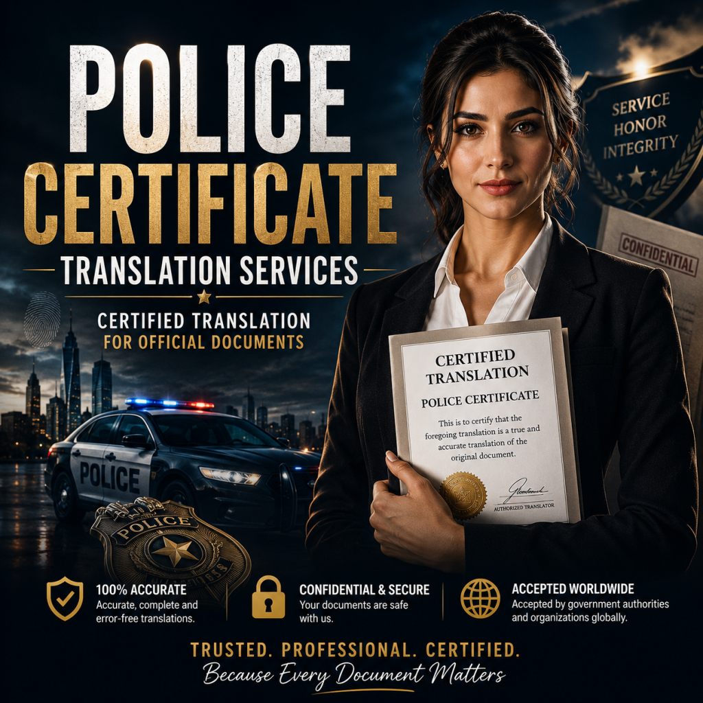 Police Certificate Translation Services