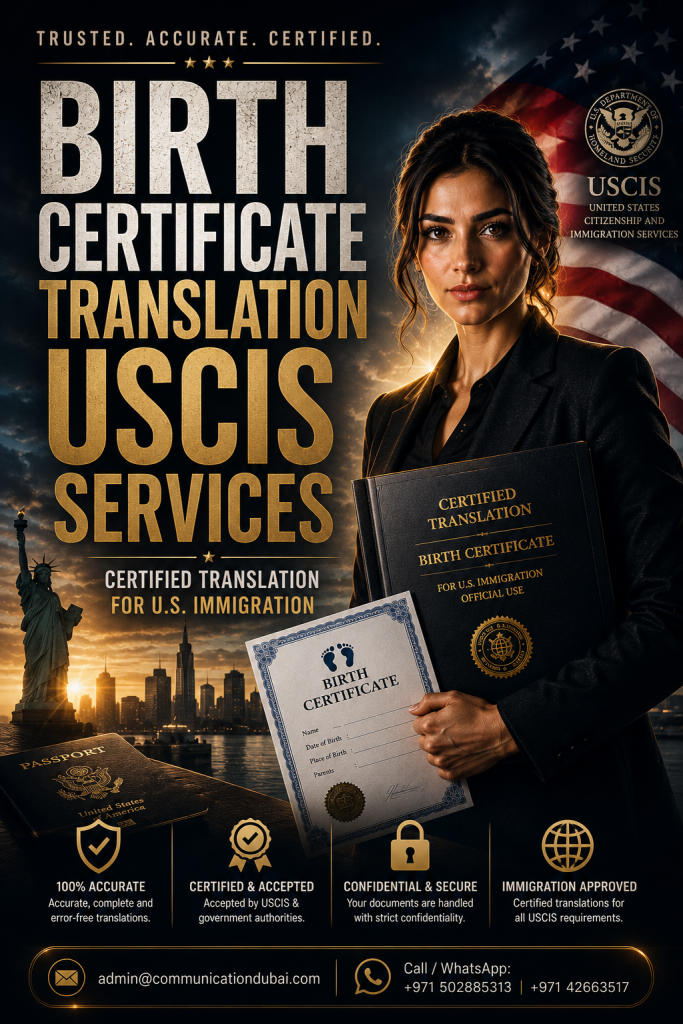 Birth Certificate Translation USCIS Services