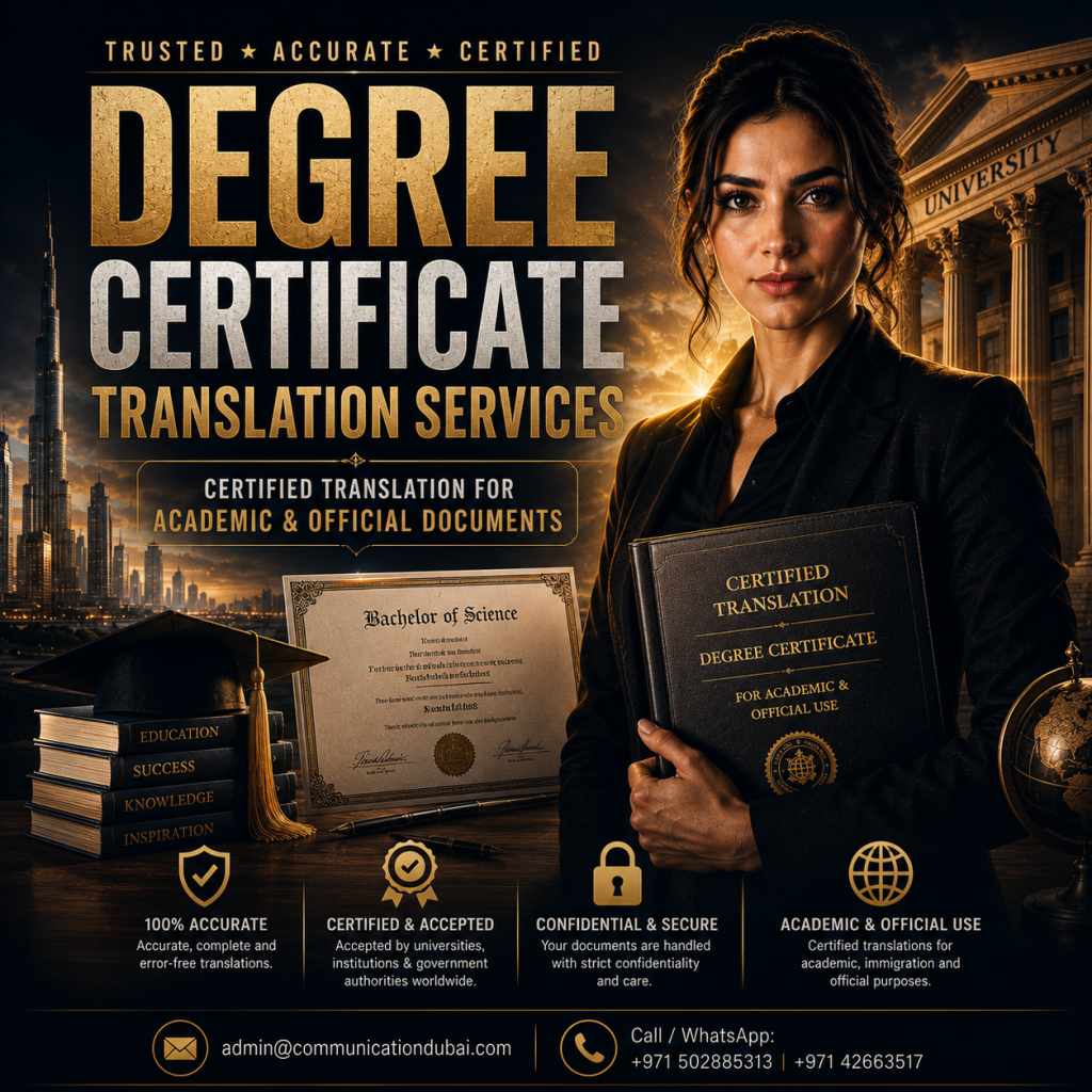 Degree Certificate Translation Services