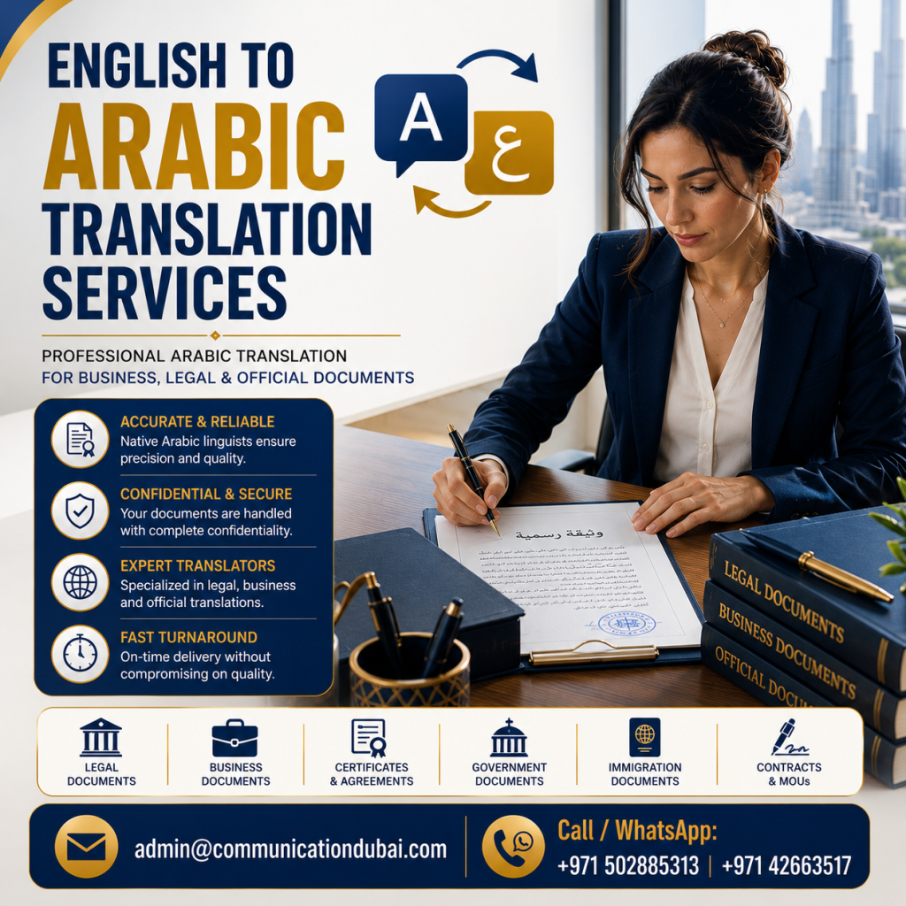 English to Arabic Translation Services