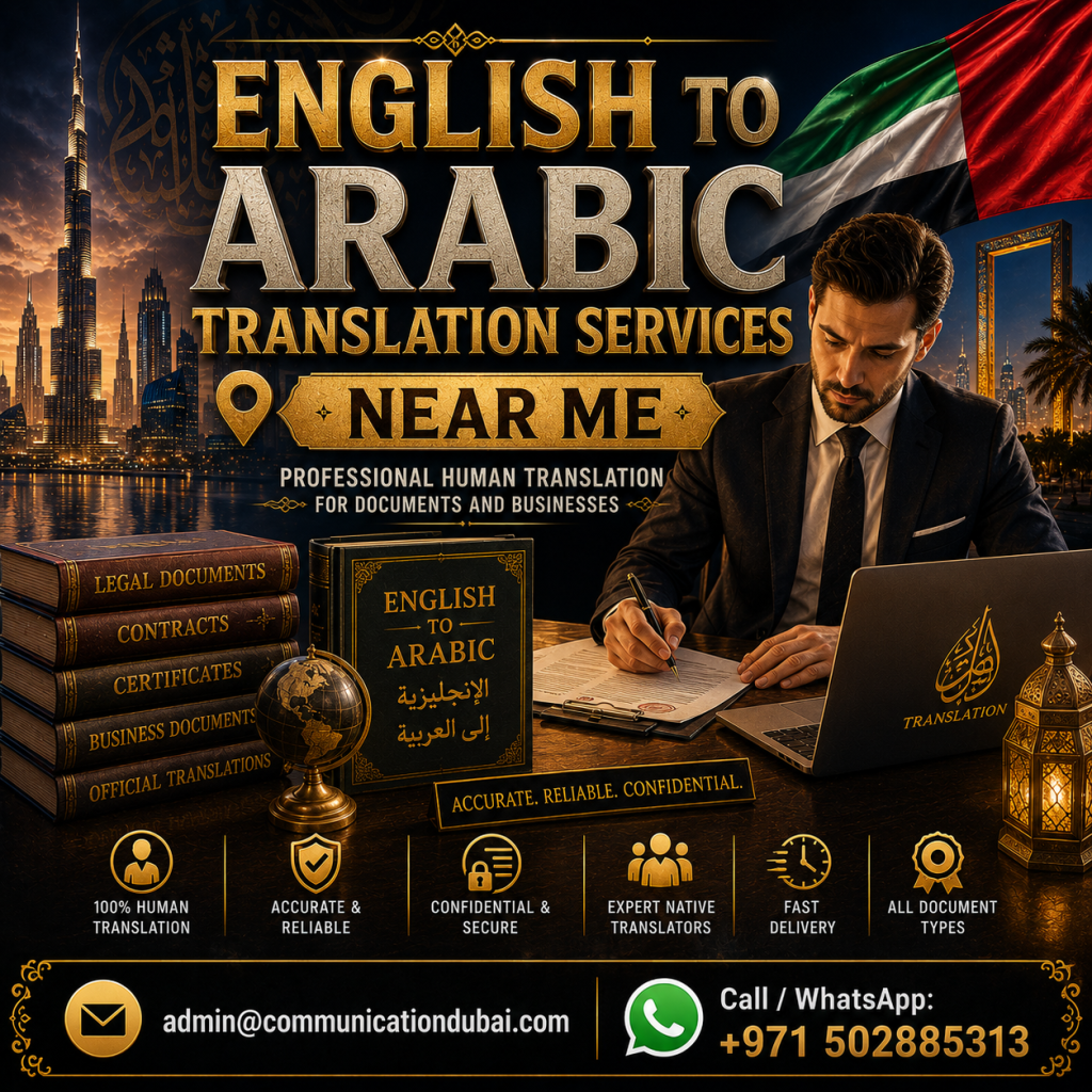 English to Arabic Translation Services Near Me