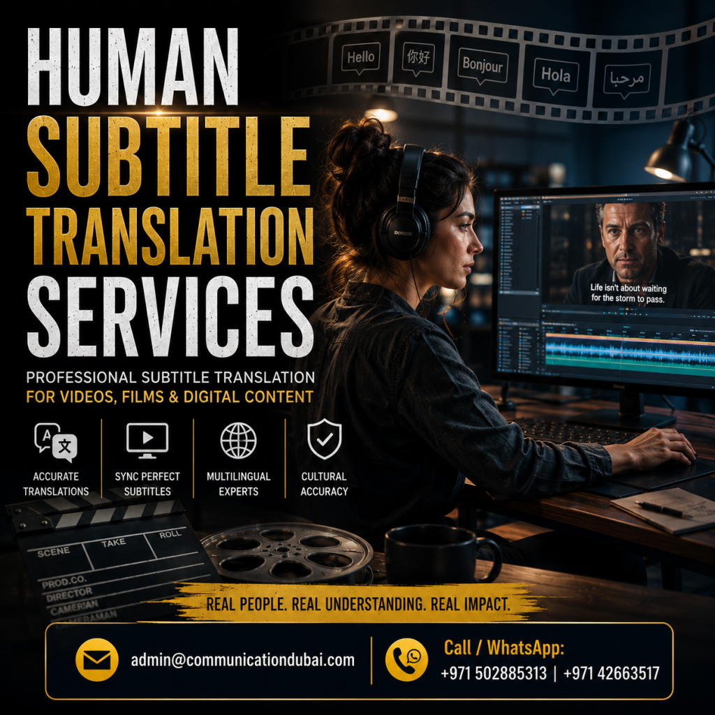 Human Subtitle Translation Services