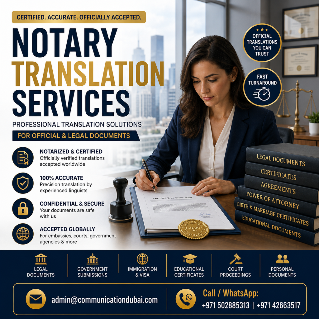 Notary Translation Services