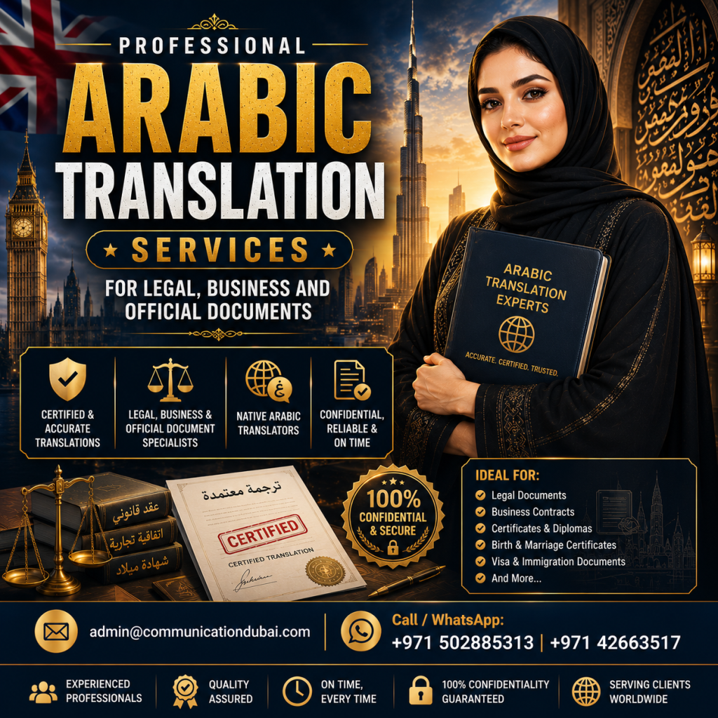 Professional Arabic Translation Services
