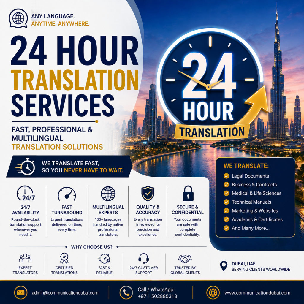 24 Hour Translation Services