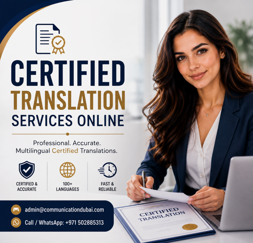 Certified Translation Services Online