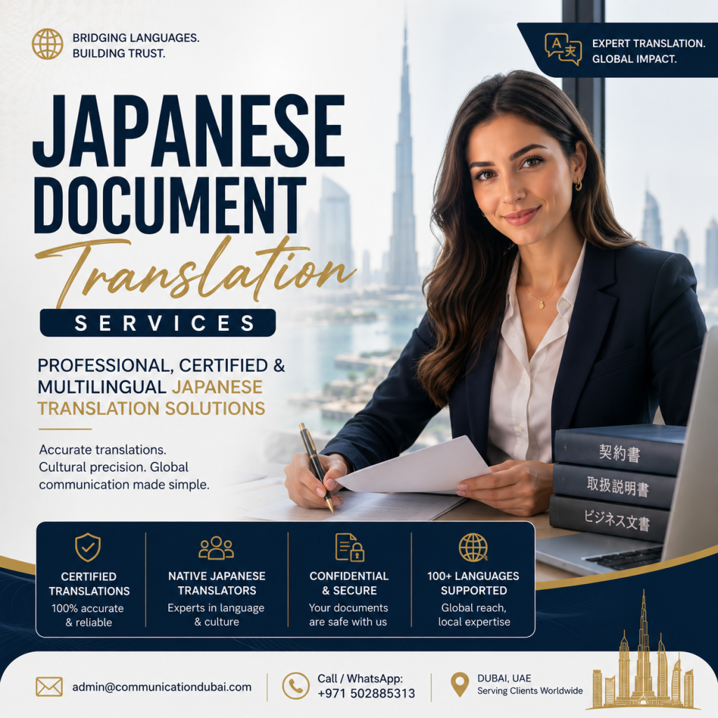 Japanese Document Translation Services