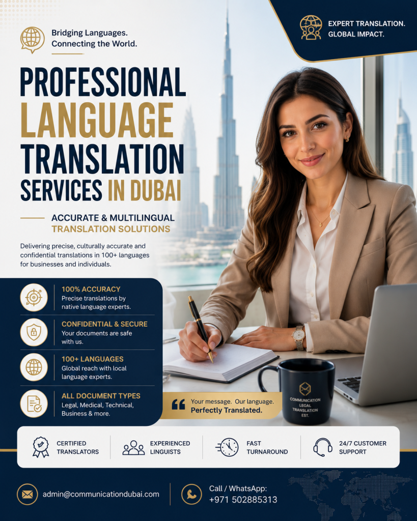 Professional Language Translation Services in Dubai