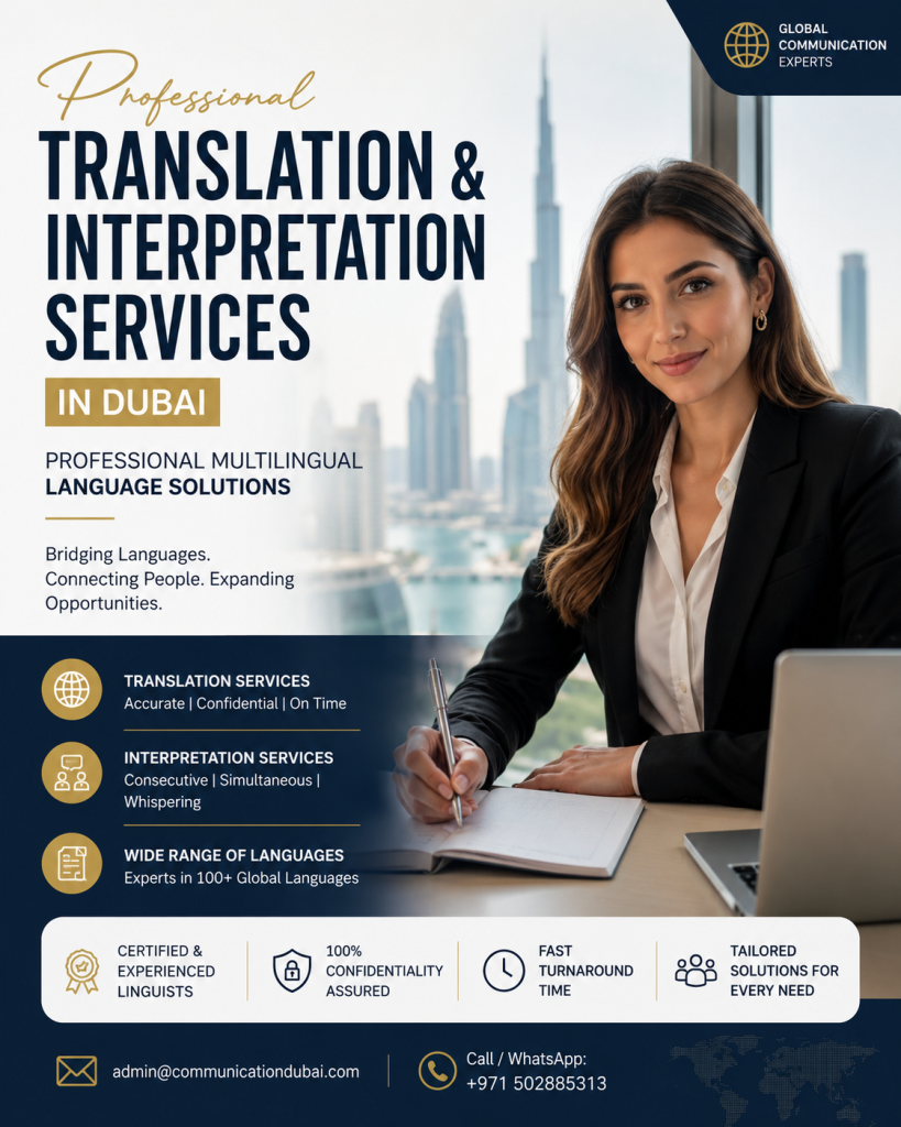 Translation and Interpretation Services in Dubai