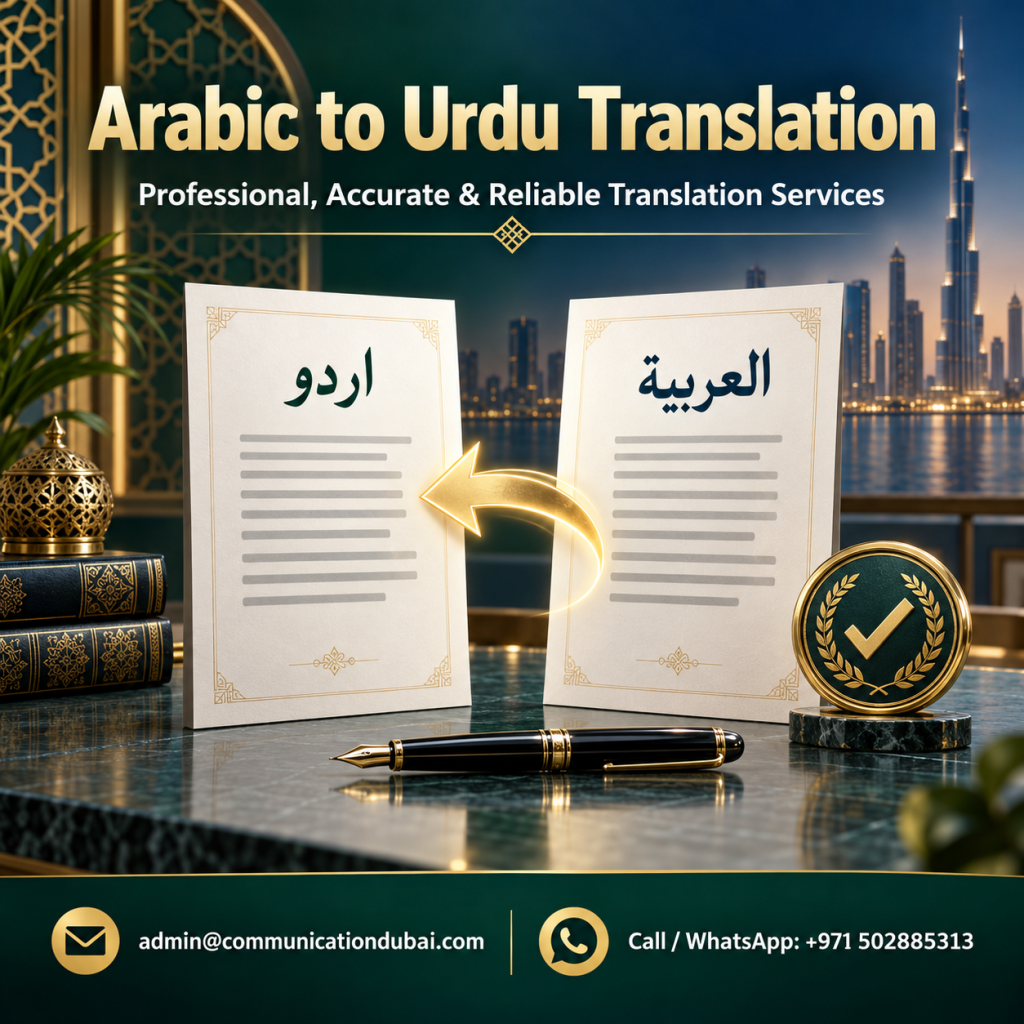 Arabic to Urdu Translation