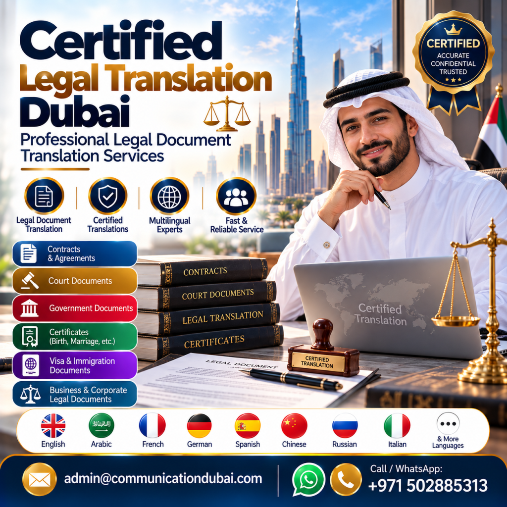 Certified Legal Translation Dubai