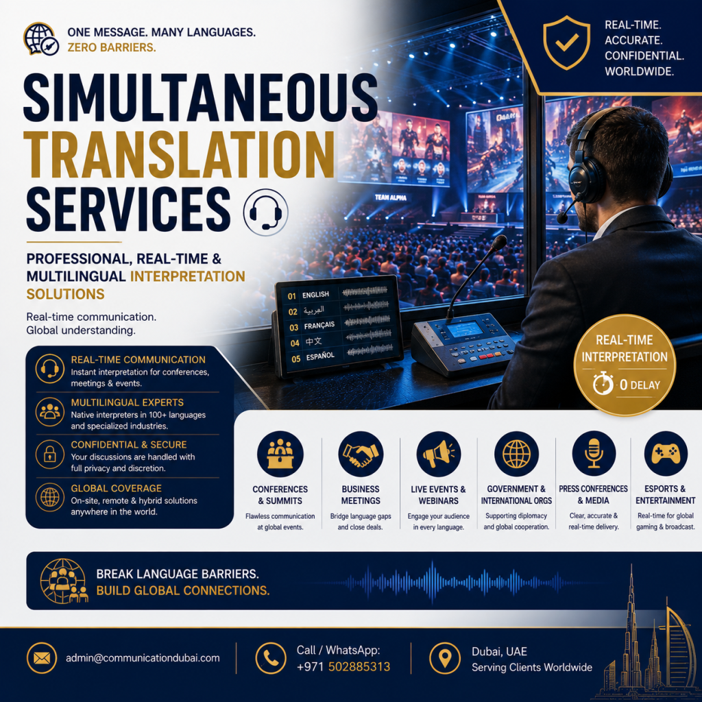 Simultaneous Translation Services
