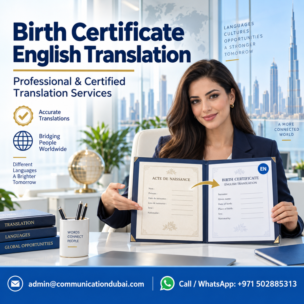 Birth Certificate English Translation