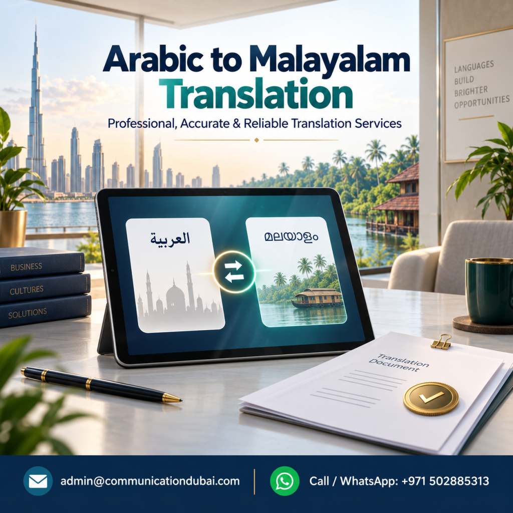 Arabic to Malayalam Translation