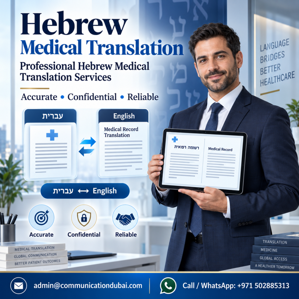 Hebrew Medical Translation