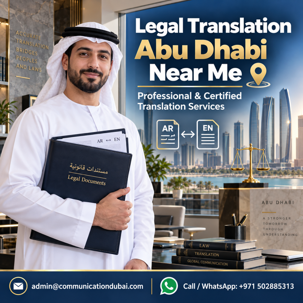 Legal Translation Abu Dhabi Near Me