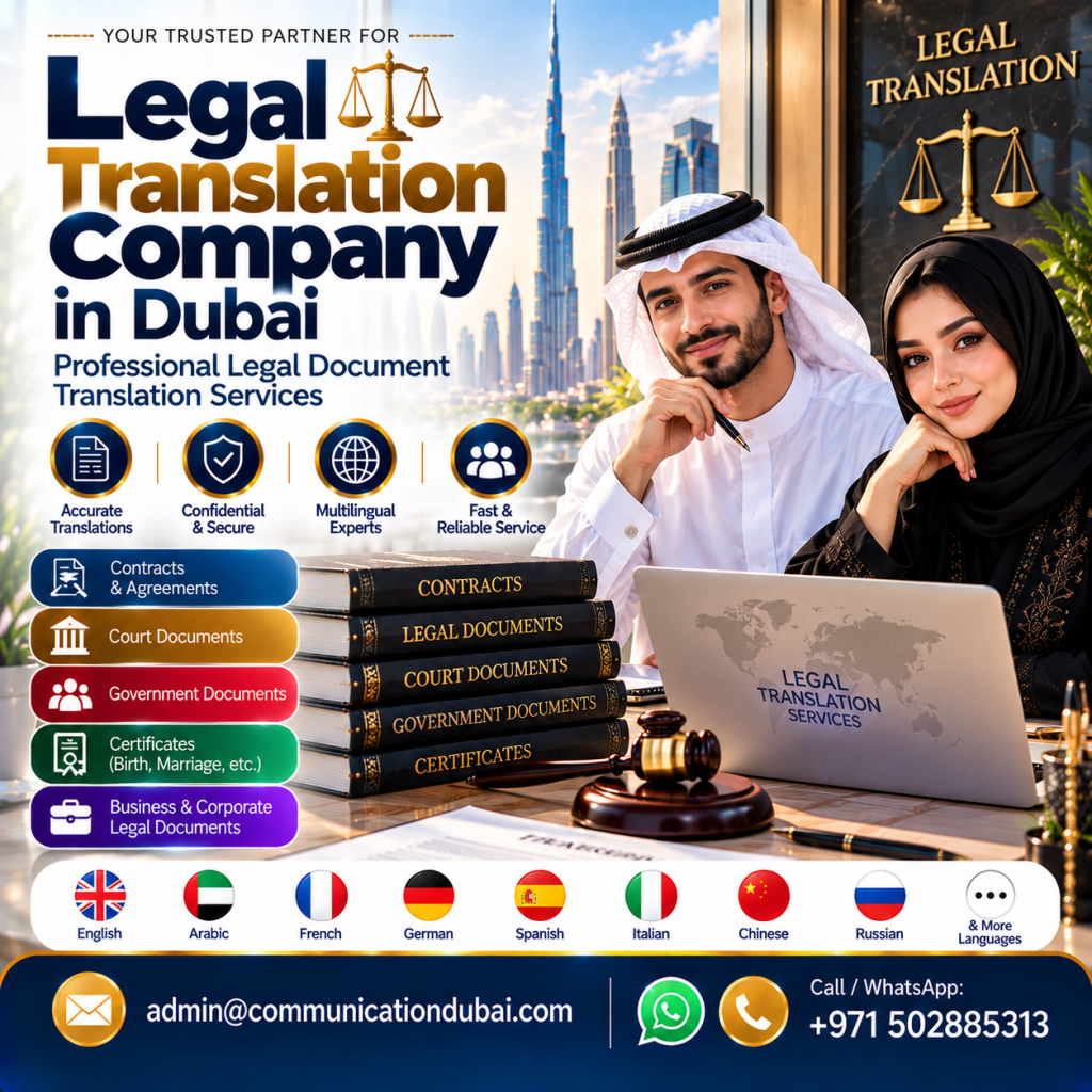 Legal Translation Company in Dubai