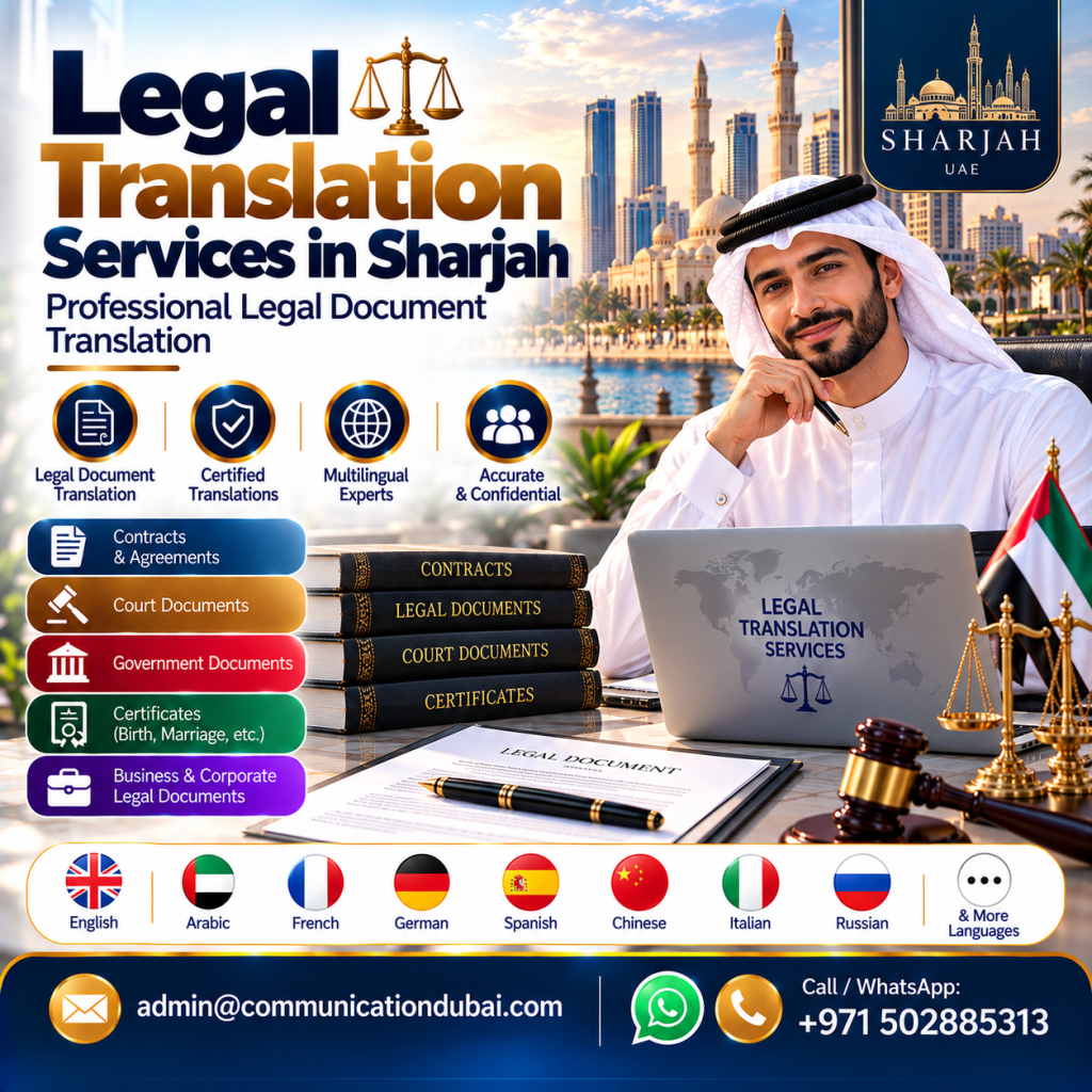 Legal Translation Services in Sharjah