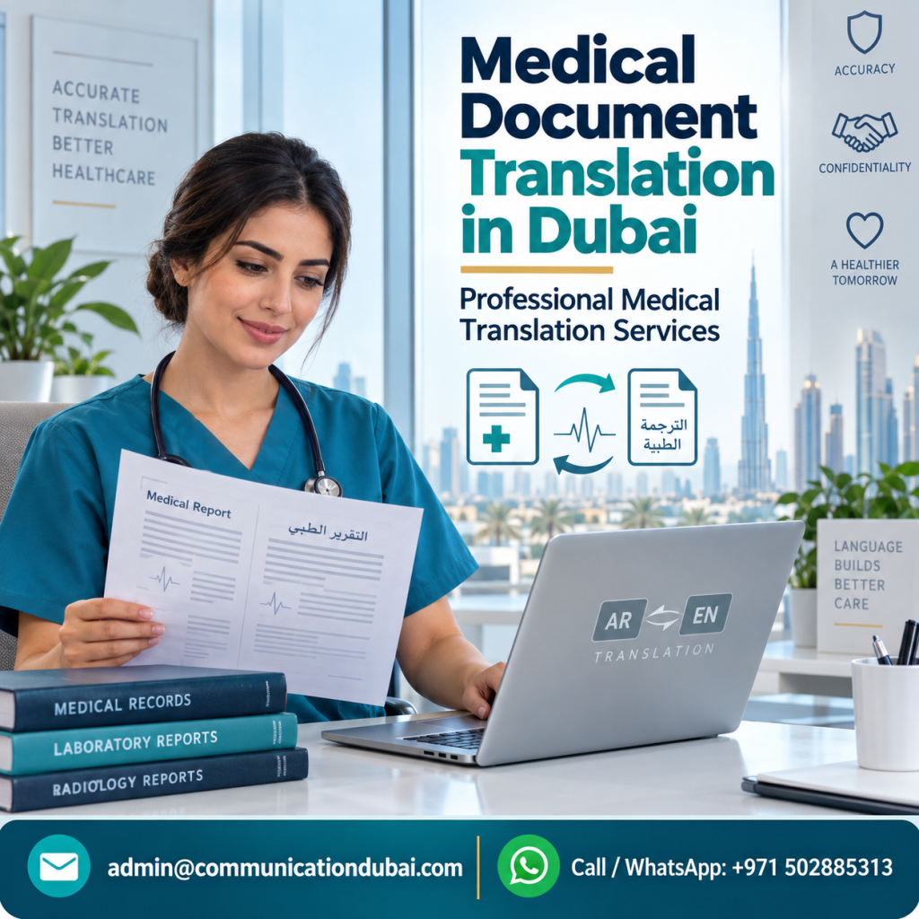 Medical Document Translation in Dubai