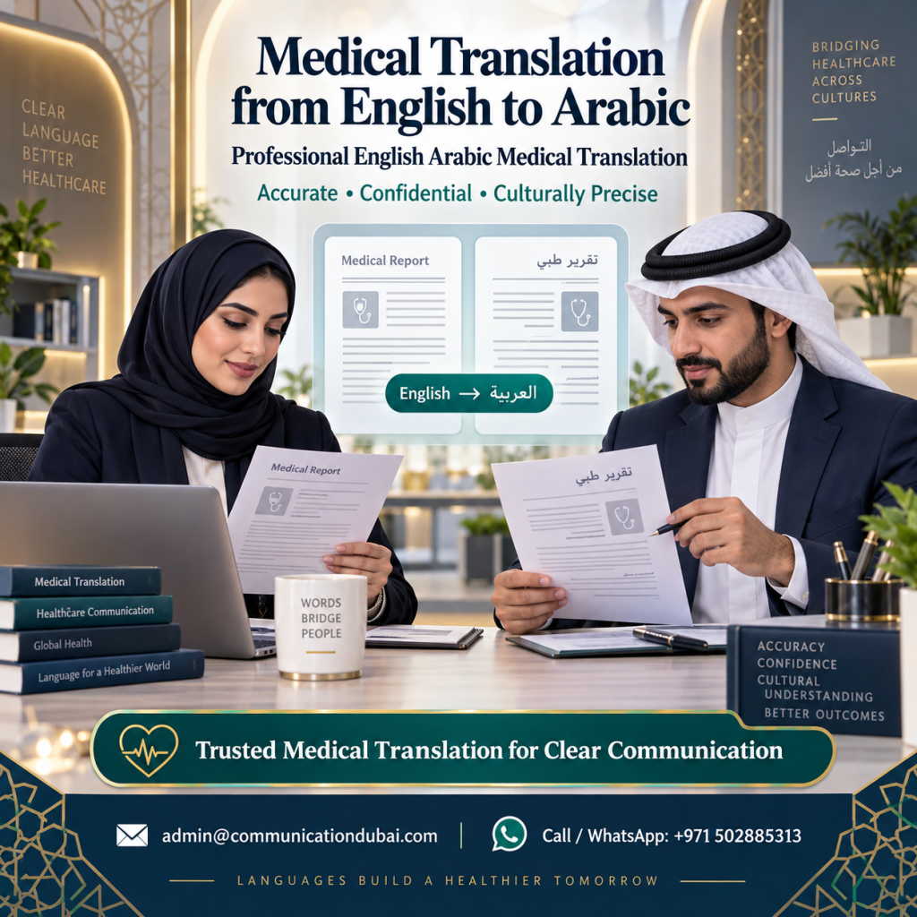 Medical Translation from English to Arabic