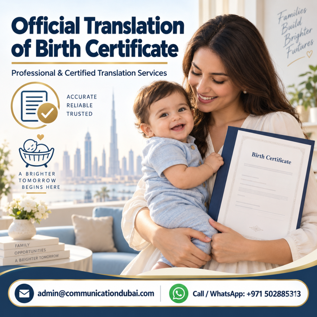 Official Translation of Birth Certificate