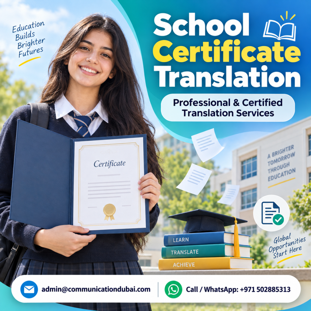 School Certificate Translation