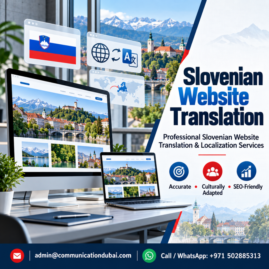 Slovenian Website Translation