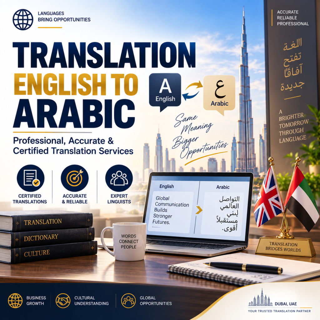 Translation English to Arabic