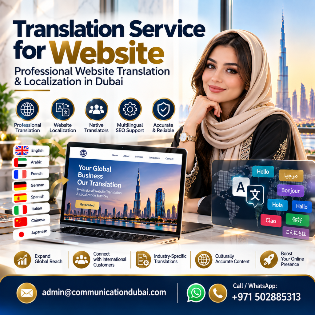 Translation Service for Website