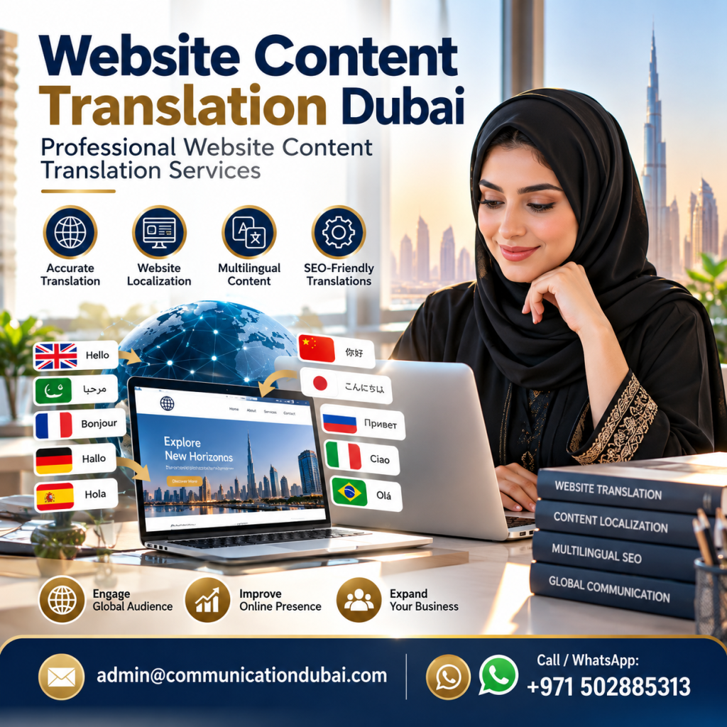 Website Content Translation Dubai