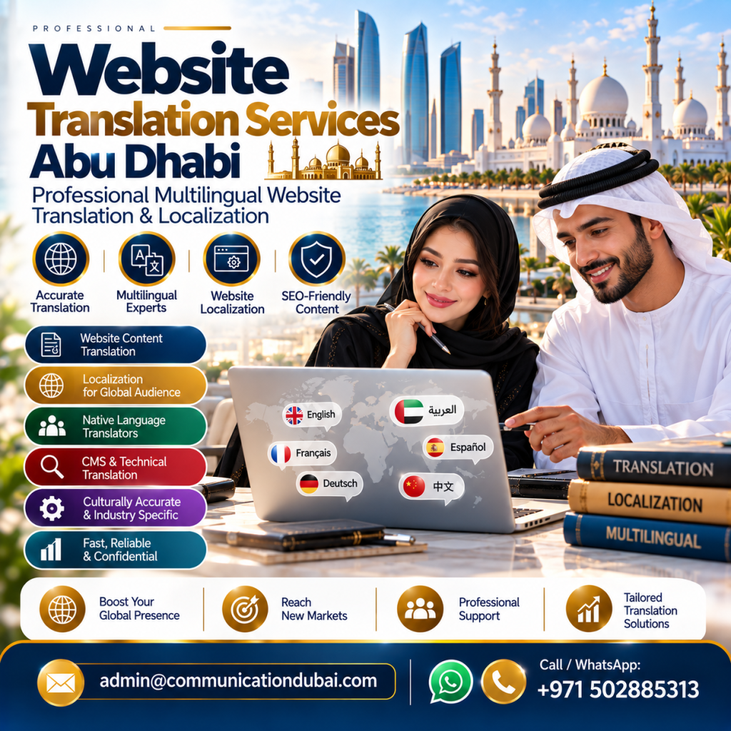 Website Translation Services Abu Dhabi