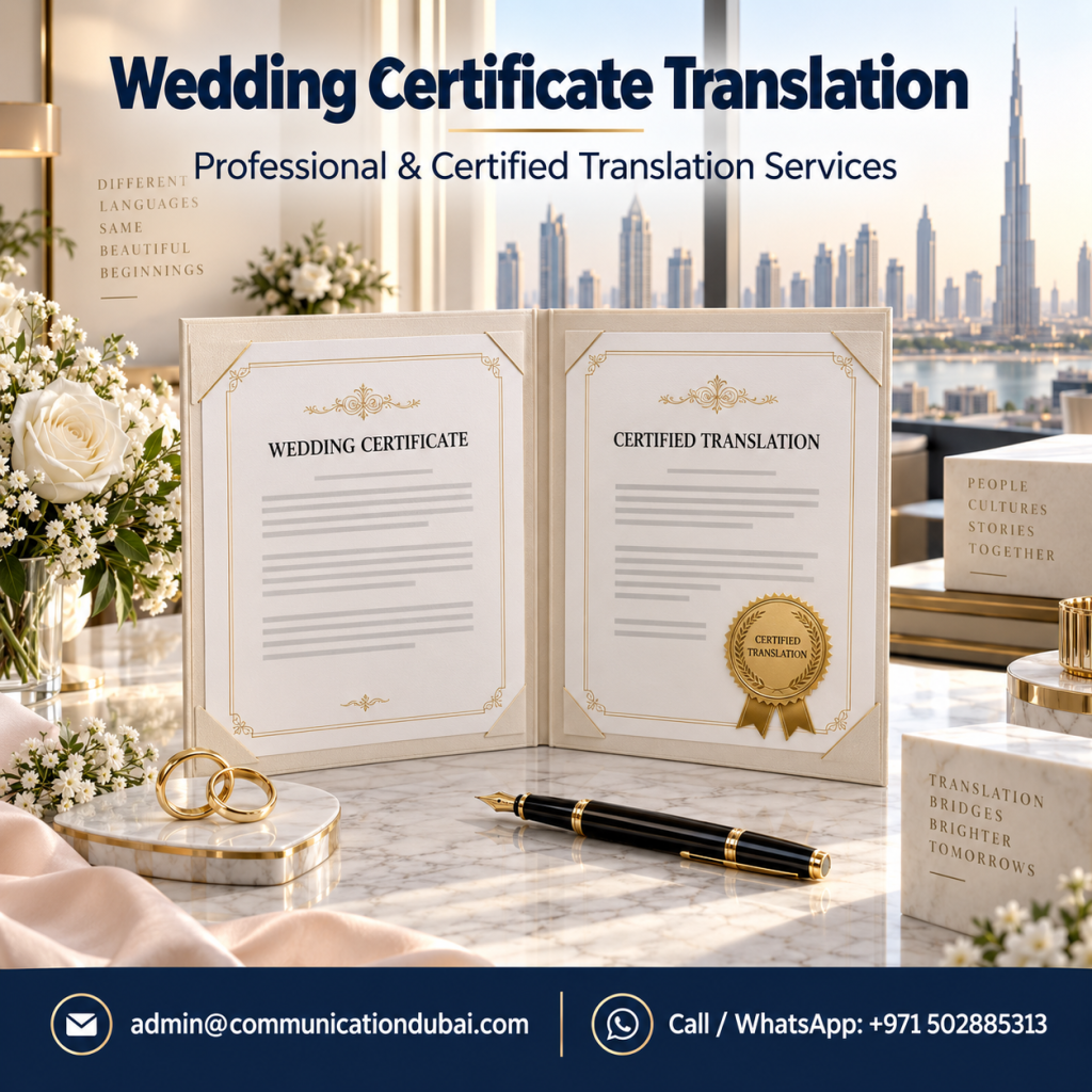 Wedding Certificate Translation