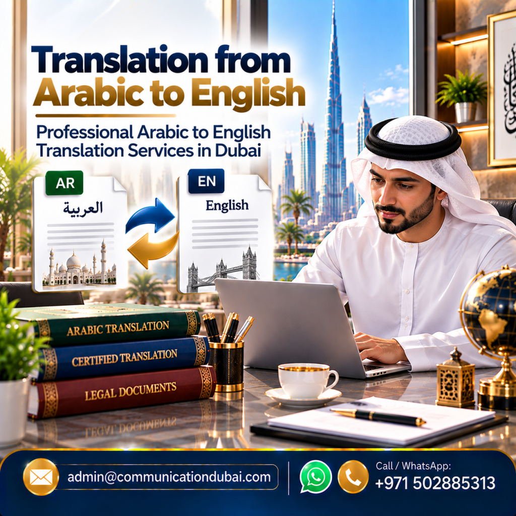 Translation from Arabic to English