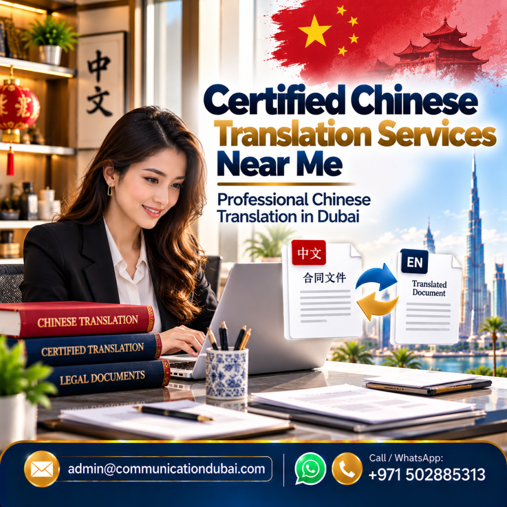 Certified Chinese Translation Services Near Me