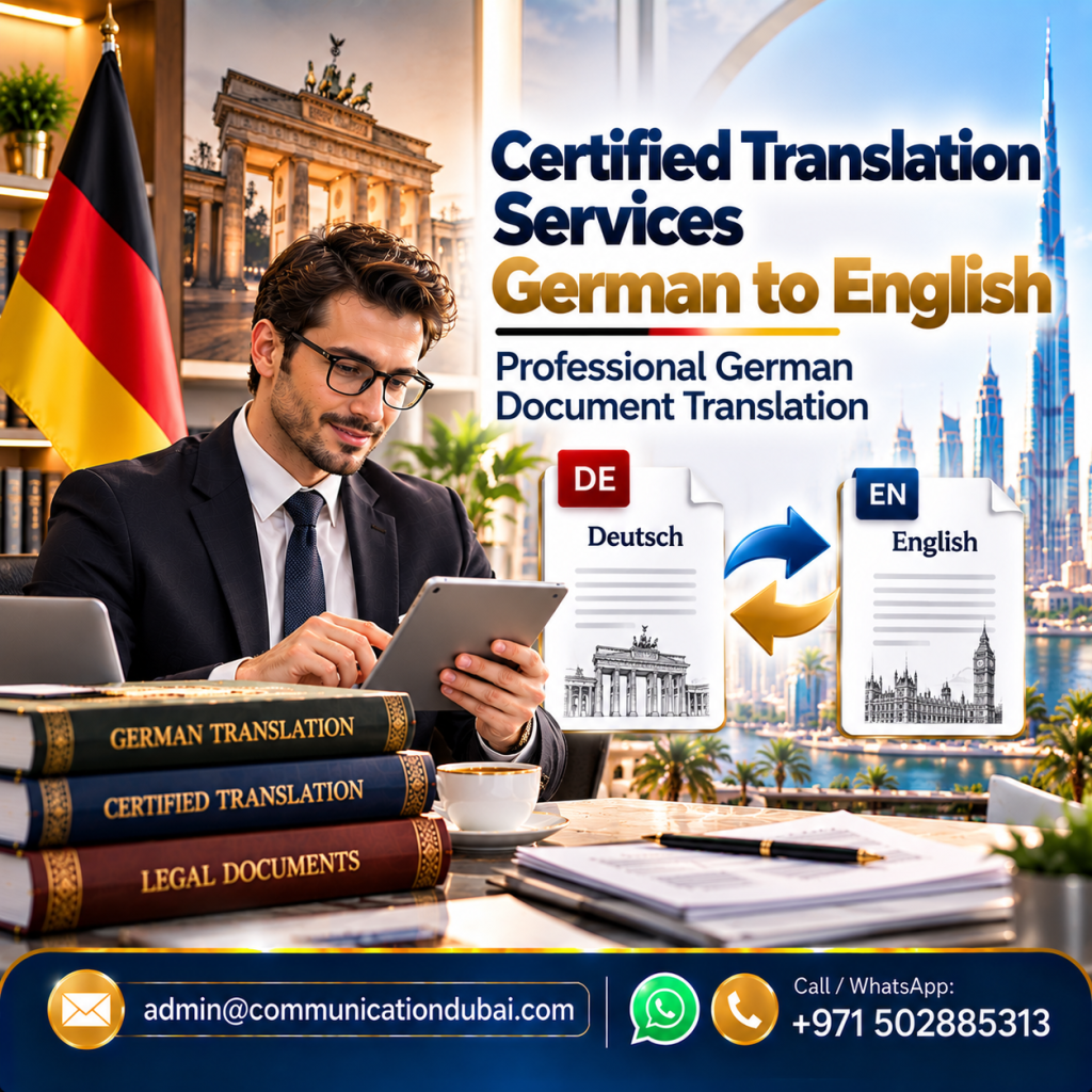 Certified Translation Services German to English