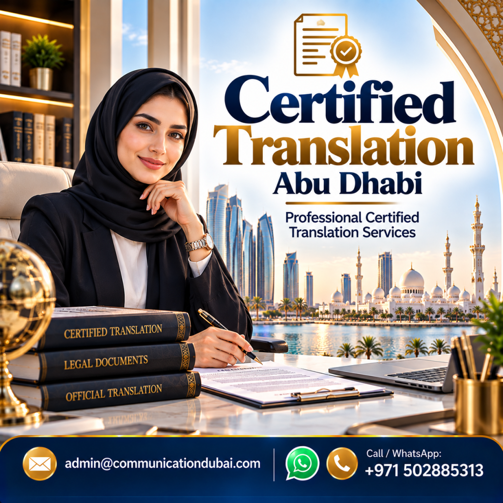 Certified Translation Abu Dhabi